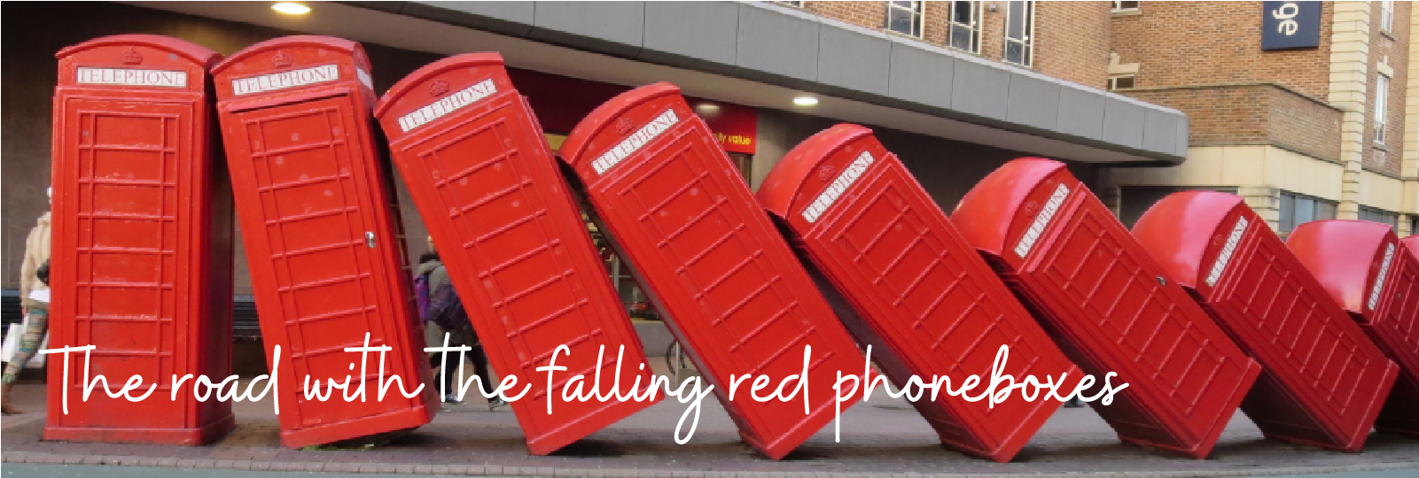 Falling Red Telephone Boxes